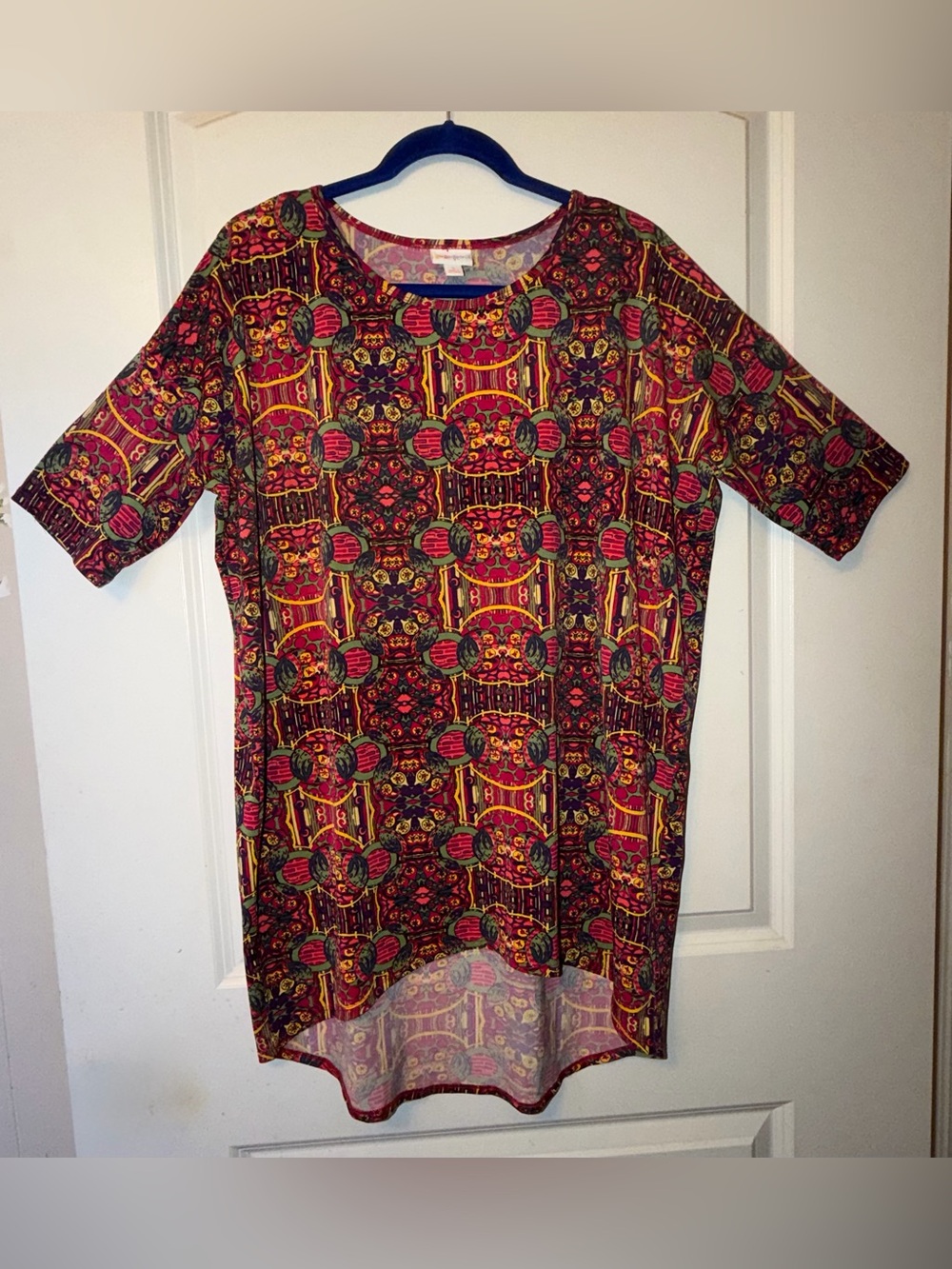 LuLaRoe Irma Small Multi Geometric Kaleidoscope Print